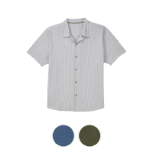 UP2FASHION MEN Herren Baumwolle, Leinen Shirt