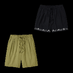 UP2FASHION Leinen-Viskose-Shorts