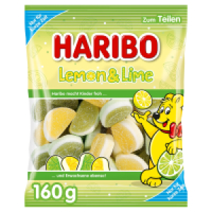 HARIBO Jahresstart, Lemon & Lime 160 g