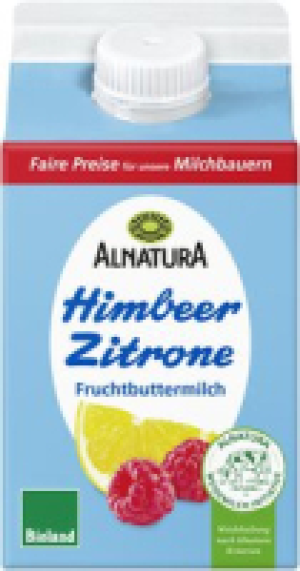 Alnatura Alnatura Fruchtbuttermilch Himbeer-Zitrone aus Weidemilch