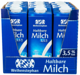 Kaufland  WEIHENSTEPHAN Ein ganzer Karton Haltbare Milch 3,5 %