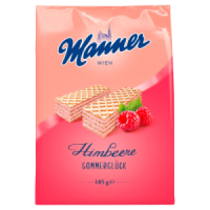 MANNER Sommerwaffeln, Himbeere 185 g