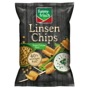 Aldi Süd  FUNNY FRISCH Linsen Chips 90 g, Sour Cream