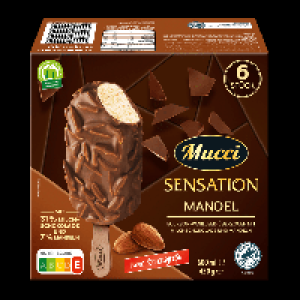 MUCCI Premium-Stieleis Mandel