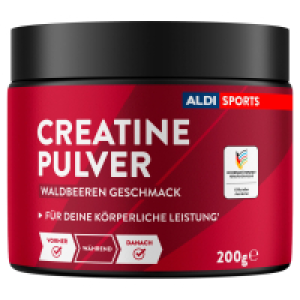Aldi Süd  ALDI SPORTS Creatine Pulver 200 g, Waldbeere