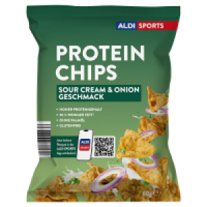 Aldi Süd  ALDI SPORTS Protein Chips 60 g, Sour Cream & Onion
