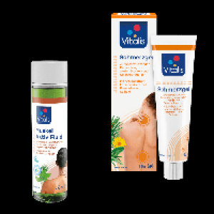 VITALIS Schmerzgel / Wärme-Pflege-Balsam / Muskel-aktiv-Fluid