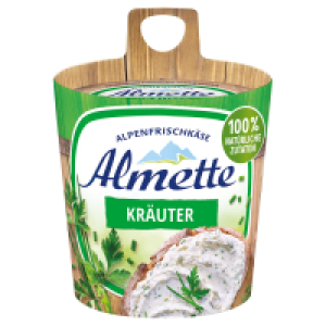 Aldi Süd  ALMETTE Frischkäse Fass 150 g, Kräuter