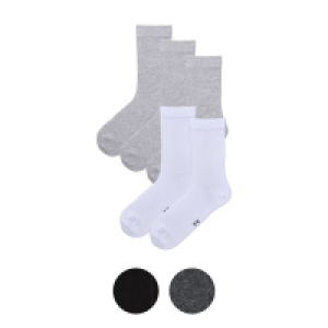 UP2FASHION BASICS Damen-/Herren-Socken 5er-Pack