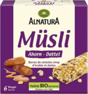 Alnatura Müsliriegel Ahorn Dattel (6er-Pack)