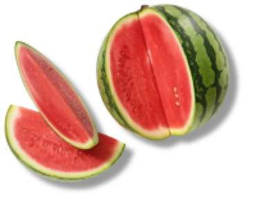 Wassermelonen geschnitten