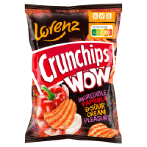 LORENZ Crunchips WOW 110 g, Paprika & Sour Cream
