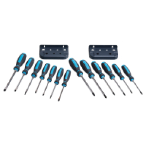 WORKZONE Schraubendreher Set mit Wandhalter