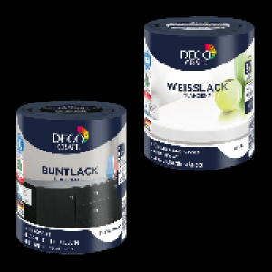 Aldi Nord Deco Craft DECO CRAFT Wei&szlig;- / Buntlack