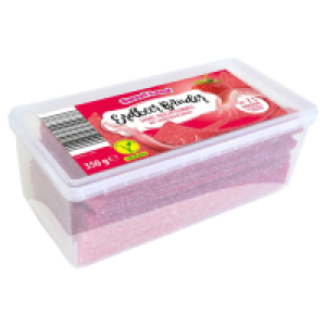SWEETLAND Fruchtgummi Bänderschnüre 350 g, Erdbeere