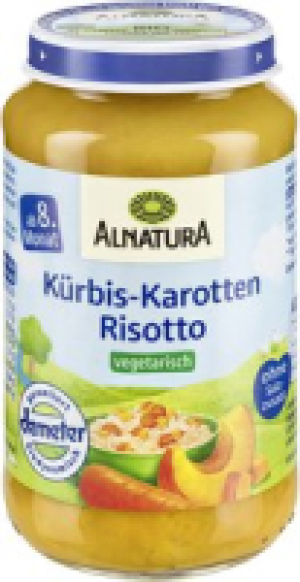Alnatura Kürbis-Risotto mit Karotten