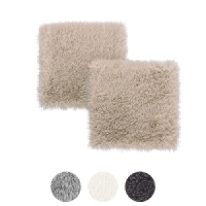 HOME CREATION Kunstfell Sitzkissen 2er-Pack