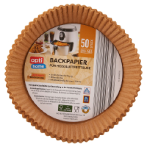 Aldi Süd  OPTI HOME Backpapier Heißluftfritteuse