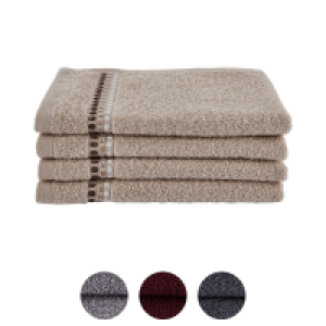 NOVITESSE Chenille Gästetuch und Waschhandschuh