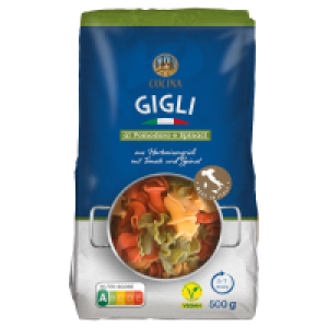 CUCINA Italienische Pastaspezialitäten 500 g, Gigli 3-colori