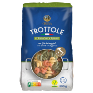 CUCINA Italienische Pastaspezialitäten 500 g, Trottole 3-colori