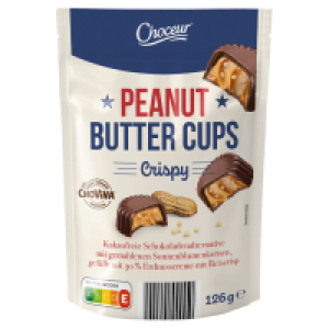 Aldi Süd  CHOCEUR Peanut Butter Cups 126 g, Crispy