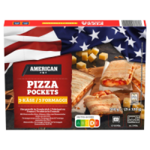 Aldi Süd  AMERICAN Pizza Pockets 360 g, 3-Cheese