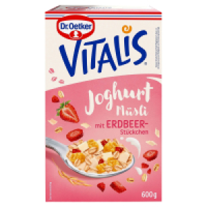 DR. OETKER Vitalis Müsli 600 g, Joghurt mit Erdbeere
