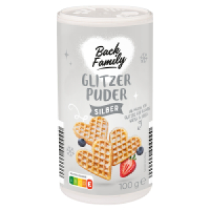 BACK FAMILY Glitzerpuder 100 g, wei&szlig;