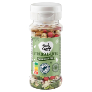 BACK FAMILY Streusel-Liebe Premium 60 g, gr&uuml;n/rot
