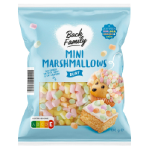 Aldi Süd  BACK FAMILY Mini Marshmallows 100 g, bunt