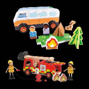 TOYLINO Holz-Fahrzeuge, gro&szlig;