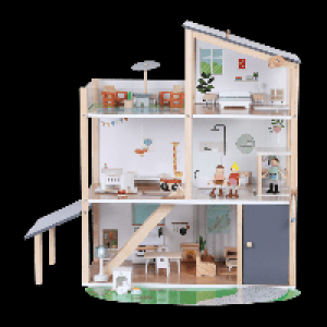 TOYLINO Holz-Puppenhaus XXL