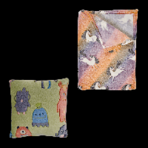 HOME CREATION Decke / Kissen Glow in the Dark