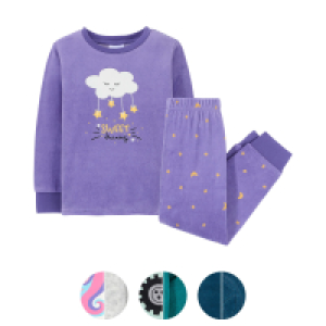 LILY & DAN Velour Kleinkinder-Pyjama