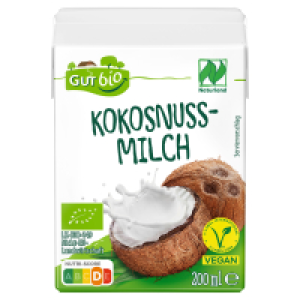 GUT BIO Bio-Kokosnussmilch 200 ml, 17 - 19 % Fett