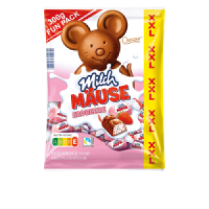 CHOCEUR Milch Mäuse XXL 300 g, Erdbeere
