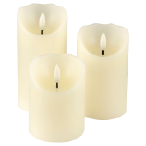 HOME CREATION LED Echtwachskerze