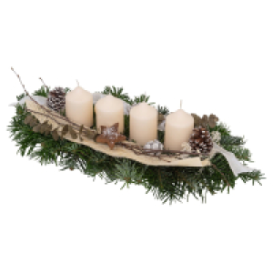 GARDENLINE, Adventsschiffchen gro&szlig; 40 cm, rosa