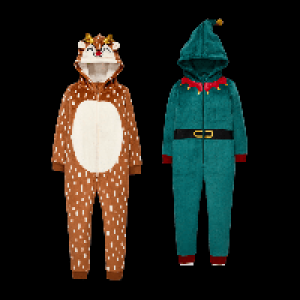 L&D Weihnachts-Plüsch-Einteiler