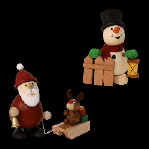 Weihnachtsfigur aus Holz