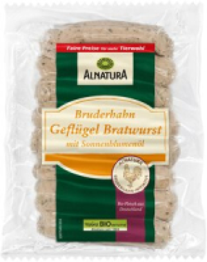 Alnatura Bruderhahn-Geflügel-Bratwurst
