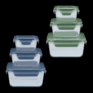 CROFTON Glas-Frischhaltedosen