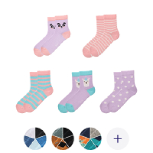 L&D Kinder Winter-Socken, 5er-Packung