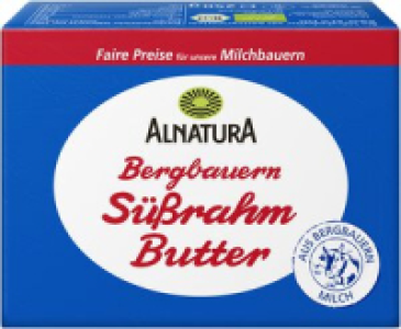 Alnatura Bergbauern Süßrahmbutter