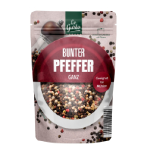LE GUSTO Gew&uuml;rze im Nachf&uuml;llbeutel 100 g, Pfeffer, bunt, ganz