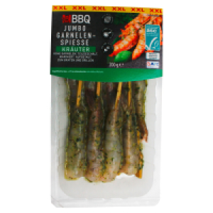 Aldi S&uuml;d  GOURMET Riesengarnelen-Spie&szlig;e mariniert, Kr&auml;uter