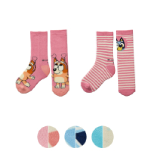 Bluey Kinder-Socken 2er-Pack