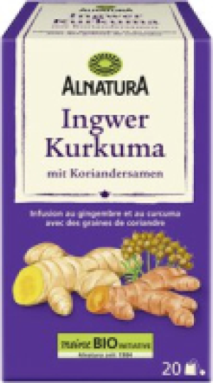 Alnatura Ingwer-Kurkuma-Tee mit Koriandersamen