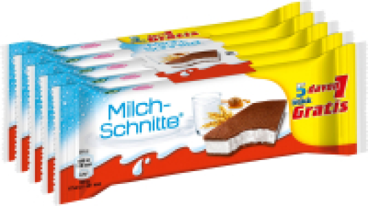 Aldi S&uuml;d  KINDER FERRERO Milch-Schnitte 5 davon 1 gratis, 140g